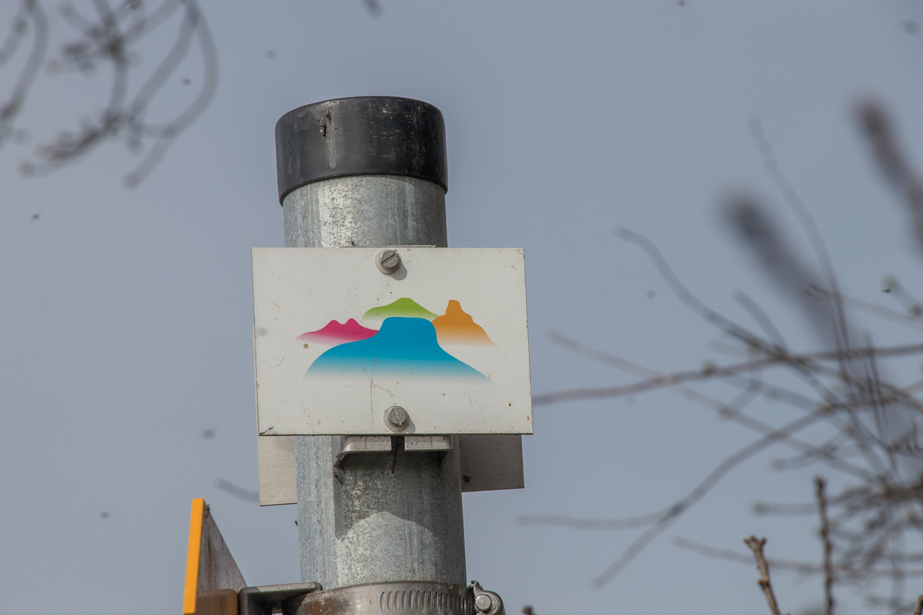 Kennzeichnung des Grenzgängerwegs