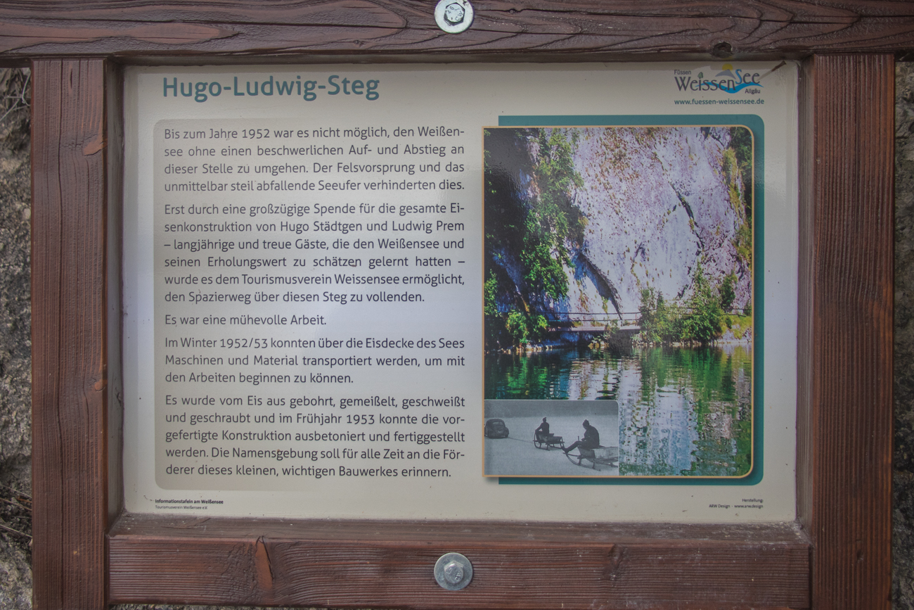 Früher konnte man nicht am Ufer entlang laufen ...