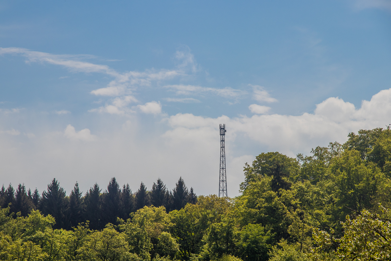 ... sieht man diesen Mast mit Mobilphone-Antennen?! 