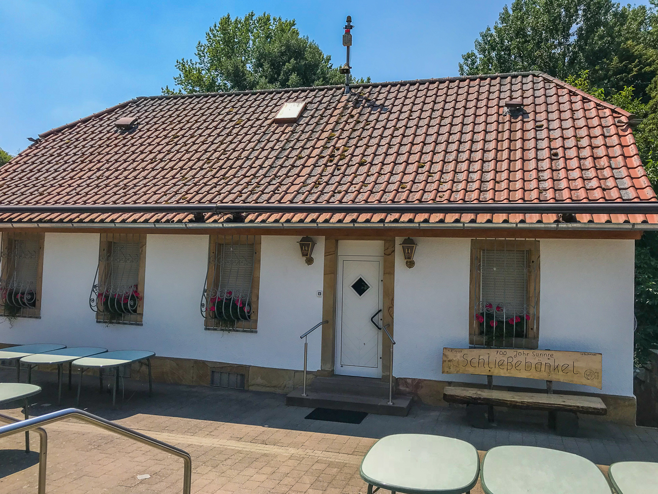 Das Schleusenhaus, hat leider nur mittwochs und sonntags auf :-(