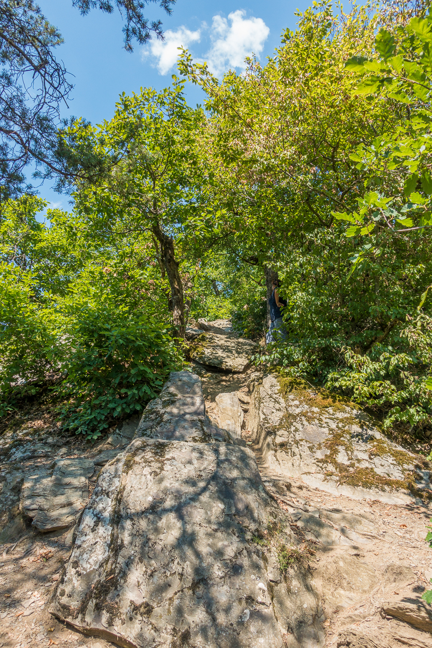 Nun geht's steil hinauf