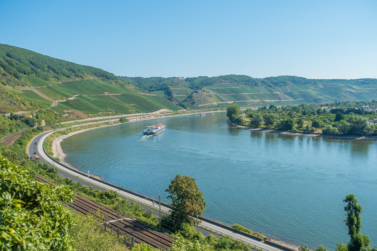 Zwischendurch ein Blick auf den Rhein