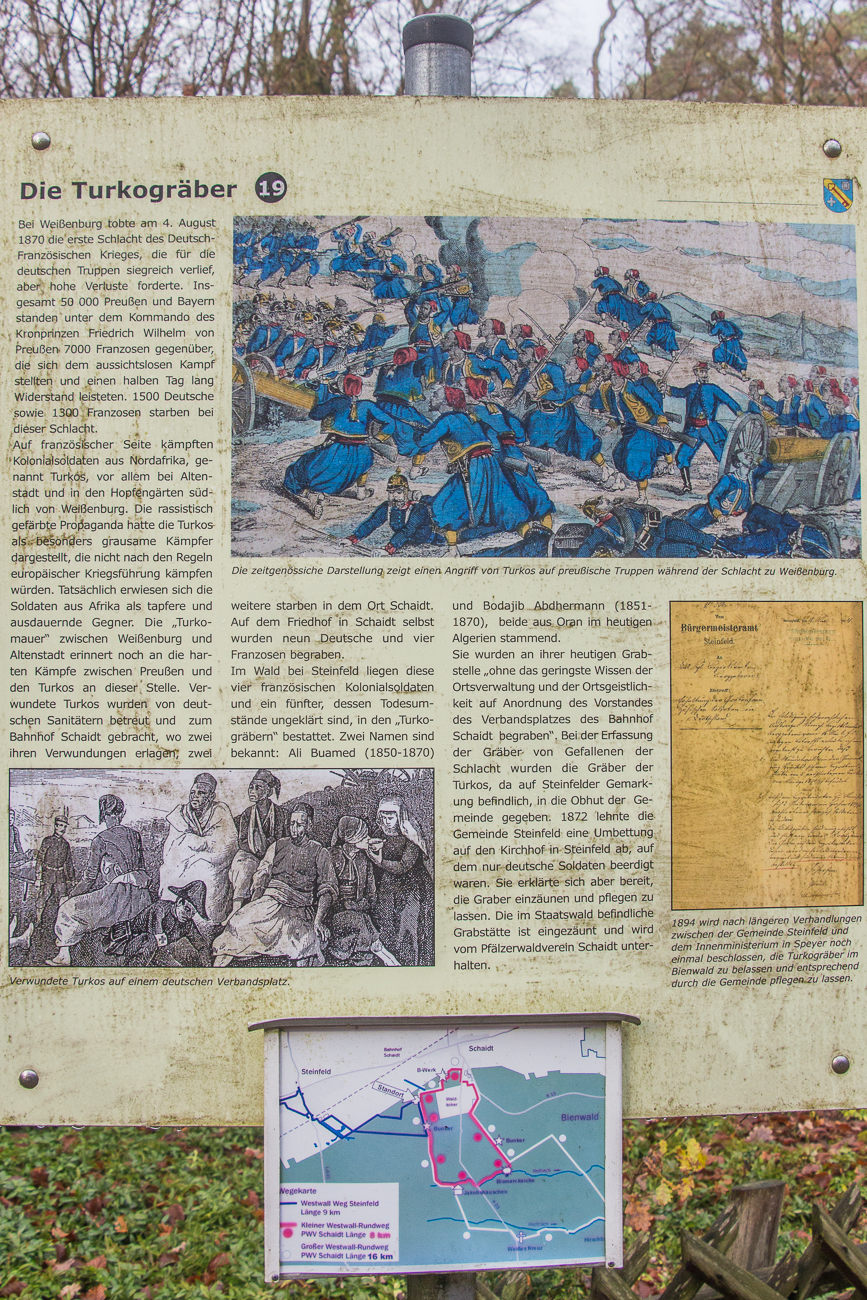 Gräber türkischer Legionäre aus dem Krieg Frankreich-Deutschland 1870