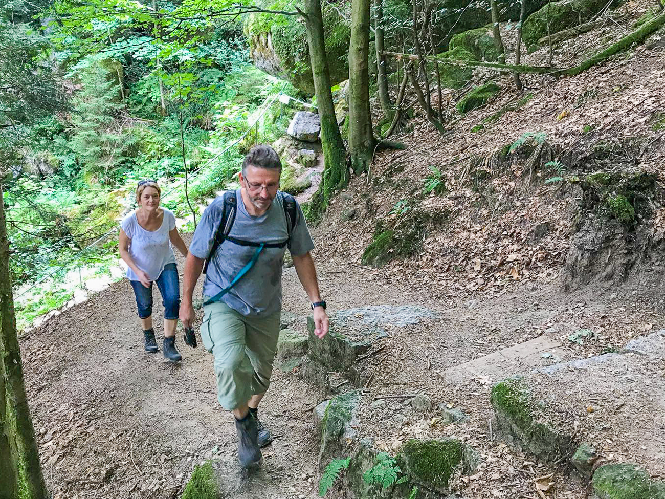 Schweißtreibender Aufstieg
(Foto: Reini) 