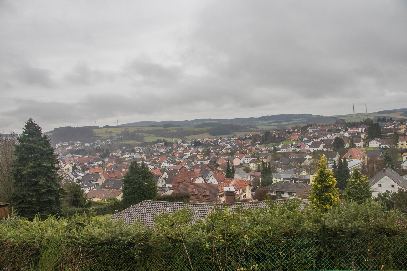Blick auf Oberkirchen, unserem Umkehrpunkt 