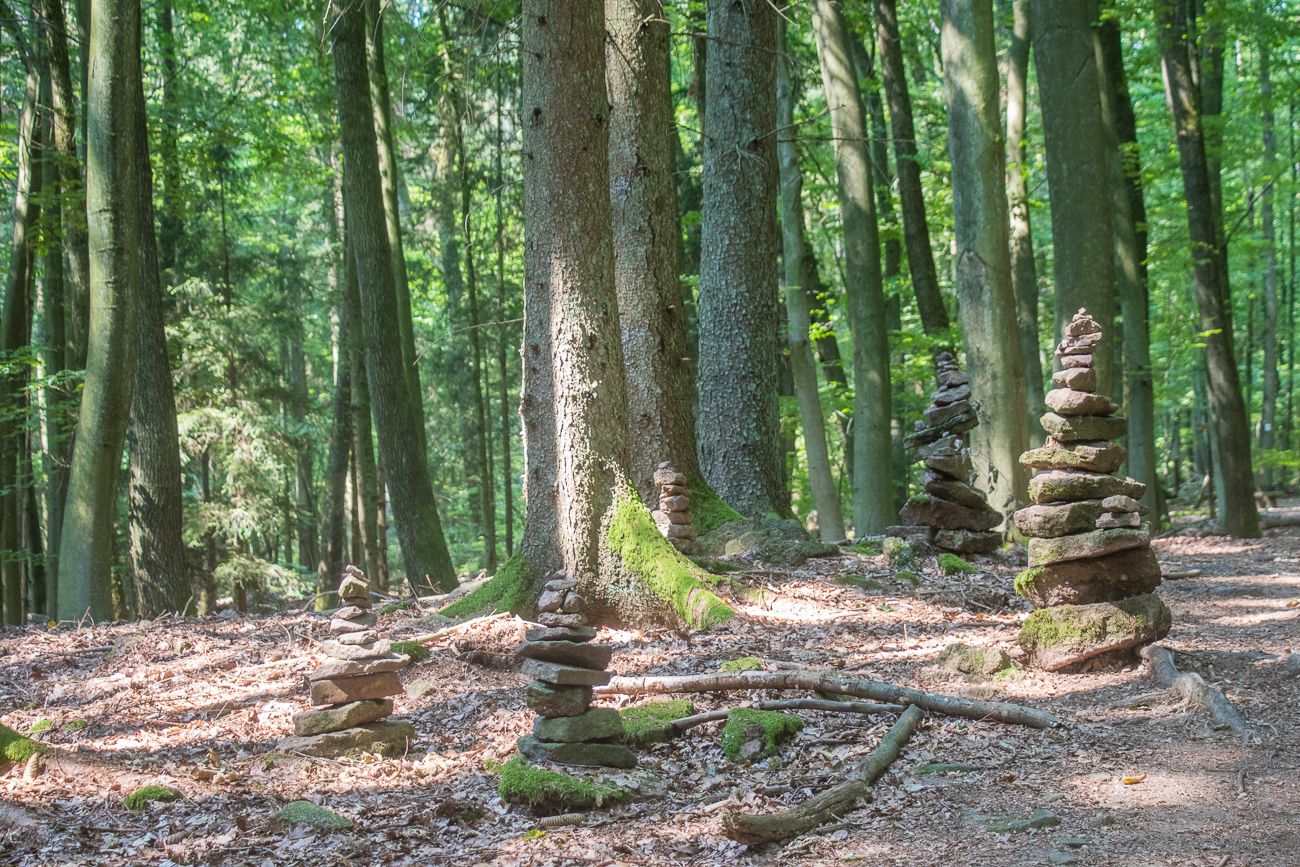 Steinmännchen im Wald