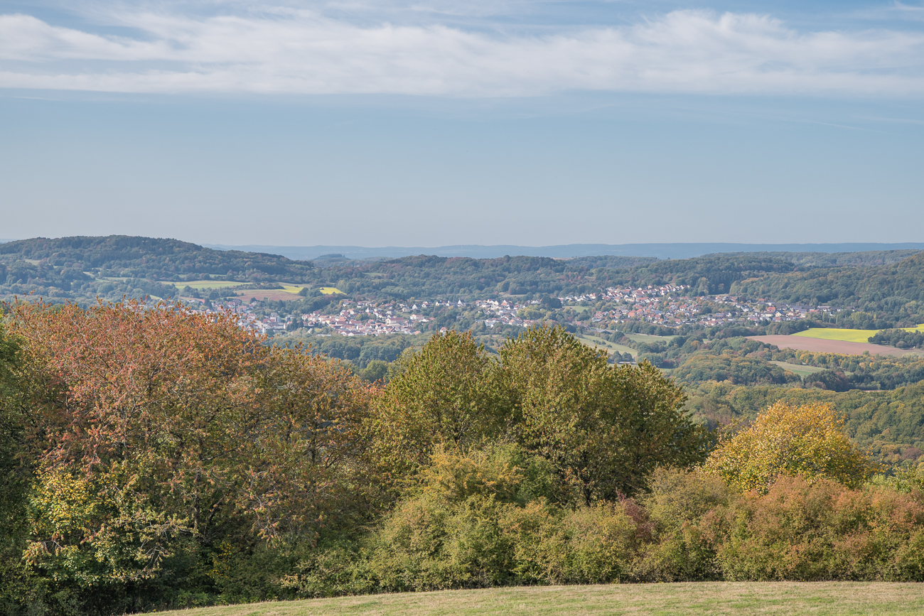 Blick über die Saarländische Hügellandschaft