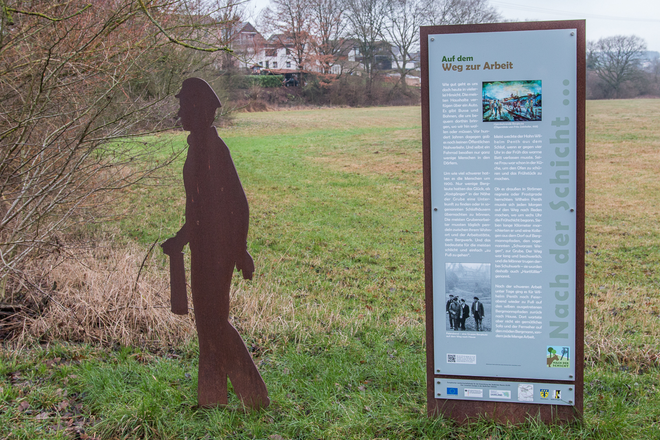 Der Weg zur Arbeit ...