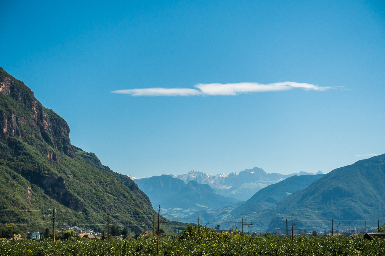 In der Ferne winken die Dolomiten