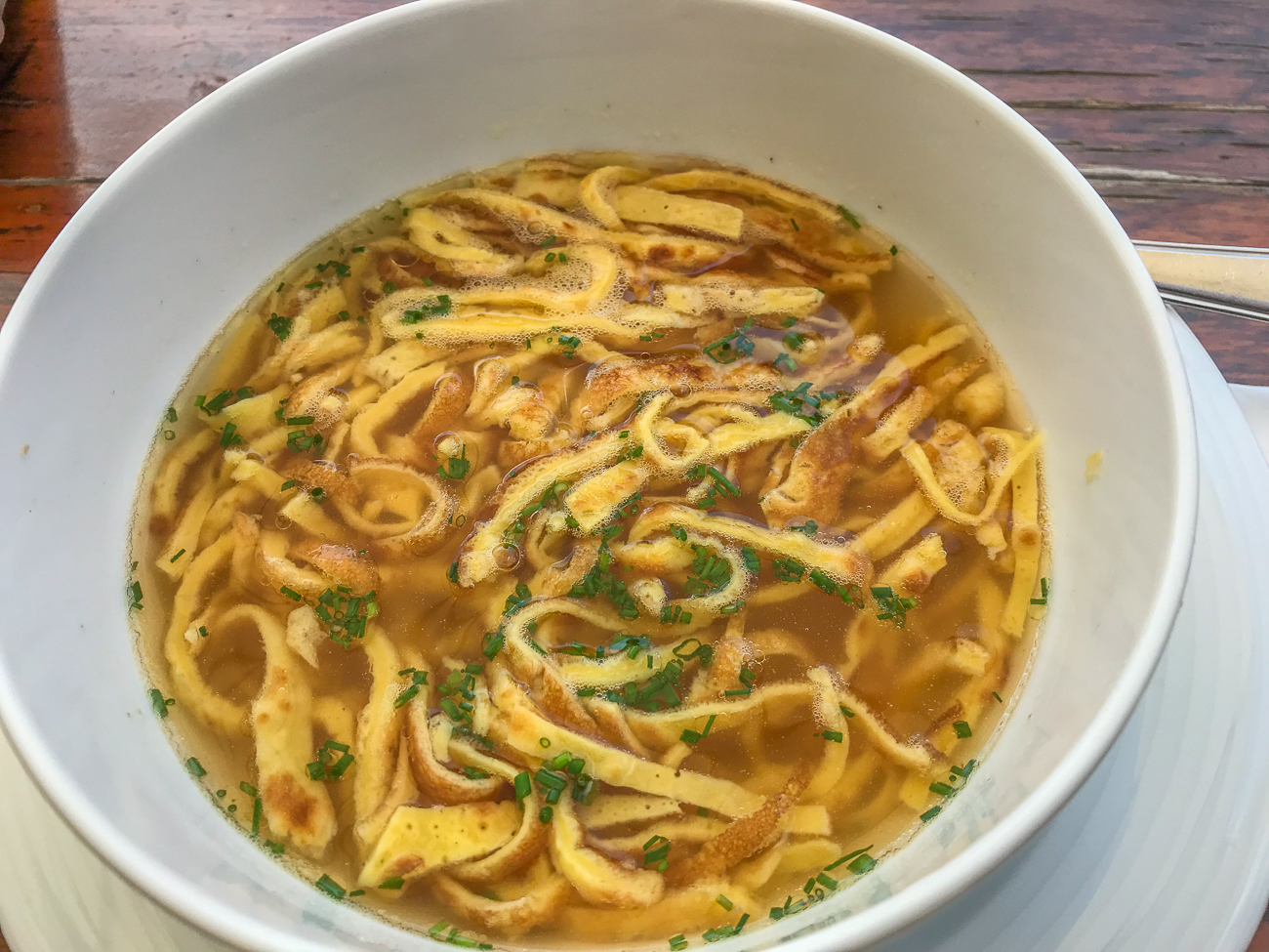 ... und die obligatorische Frittatensuppe ;-)