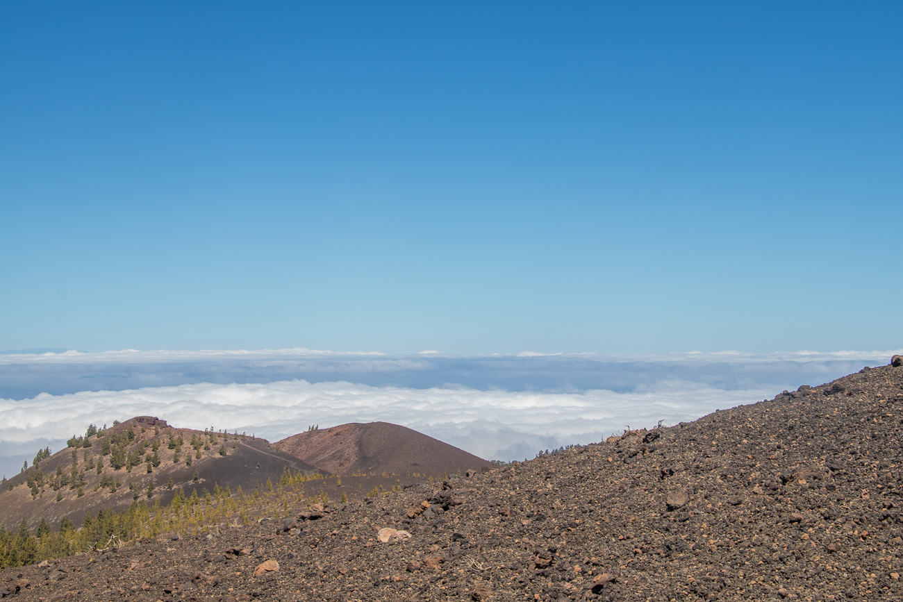 Blick auf die Wolken unter uns 