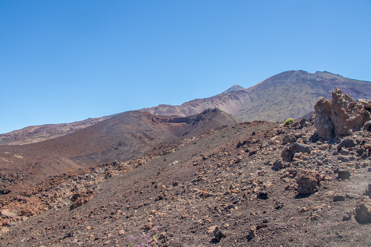 Der Krater eines kleineren Vulkans 