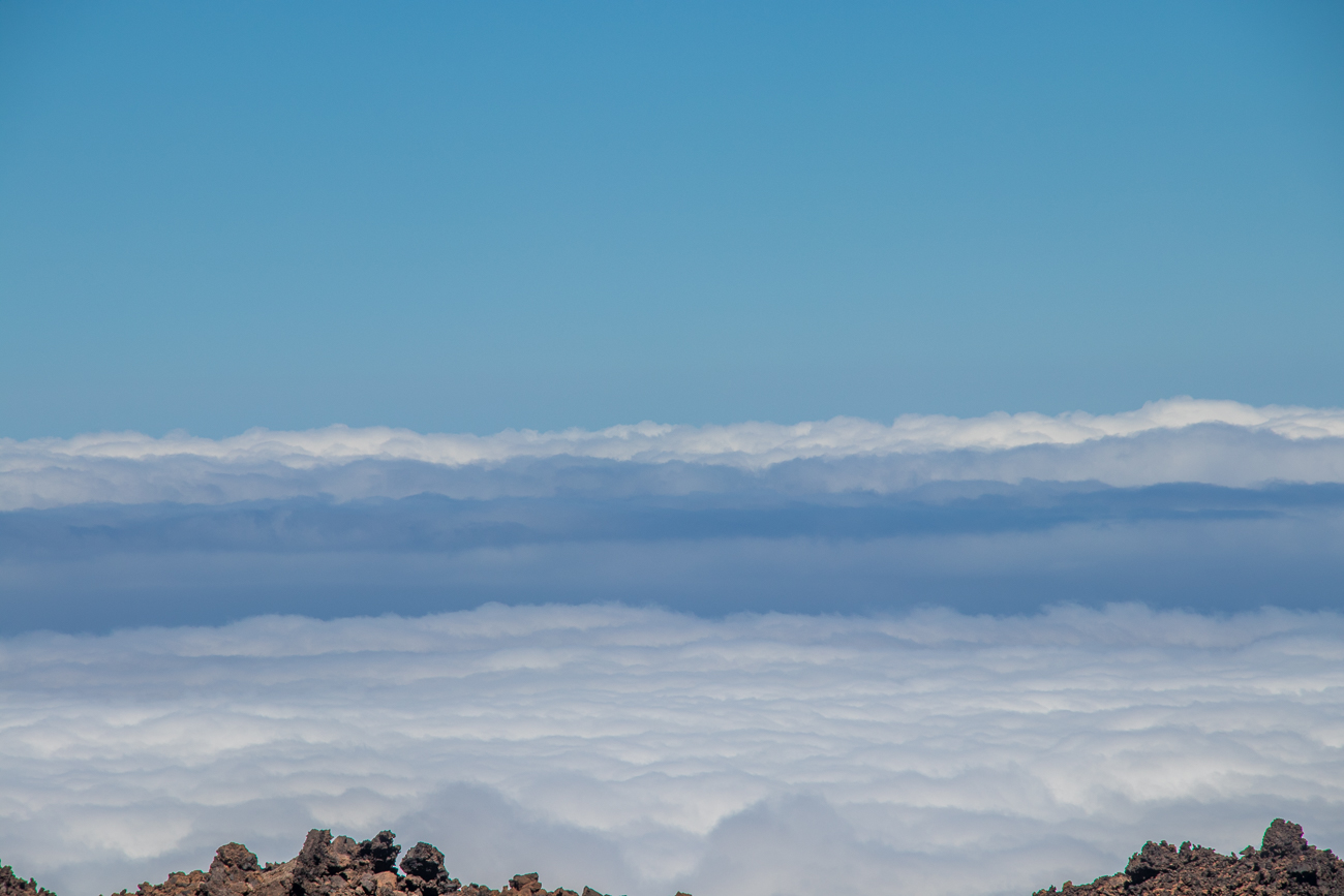 Unter den Wolken liegt irgendwo La Gomera 