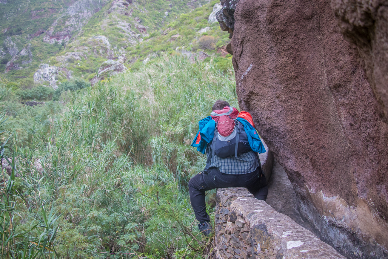 ... da muss man auf dem Hosenboden weiter rutschen 
