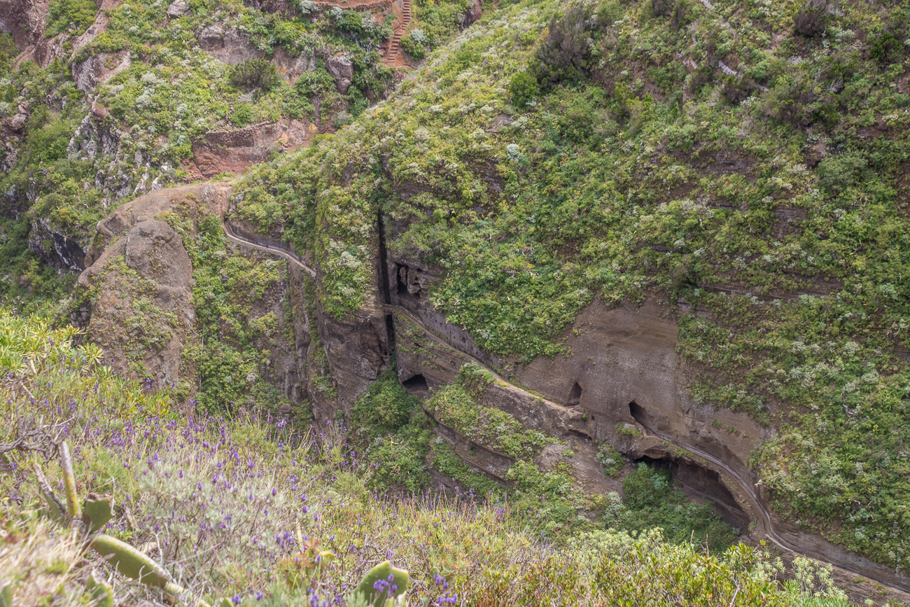 Letztes Jahr haben wir den Wasserkanal für den Abstieg genutzt 
