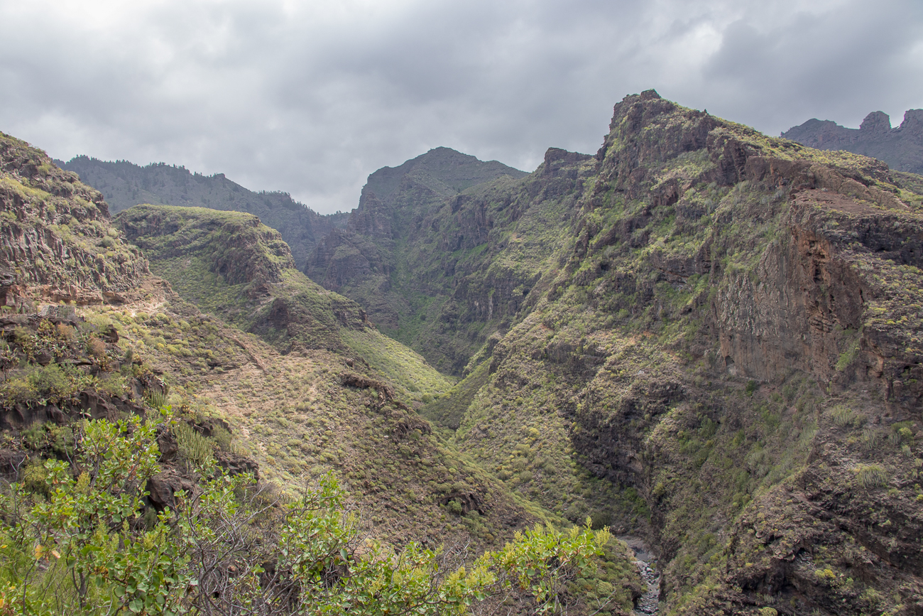 Das ist das Tal des Baranco del Infierno 