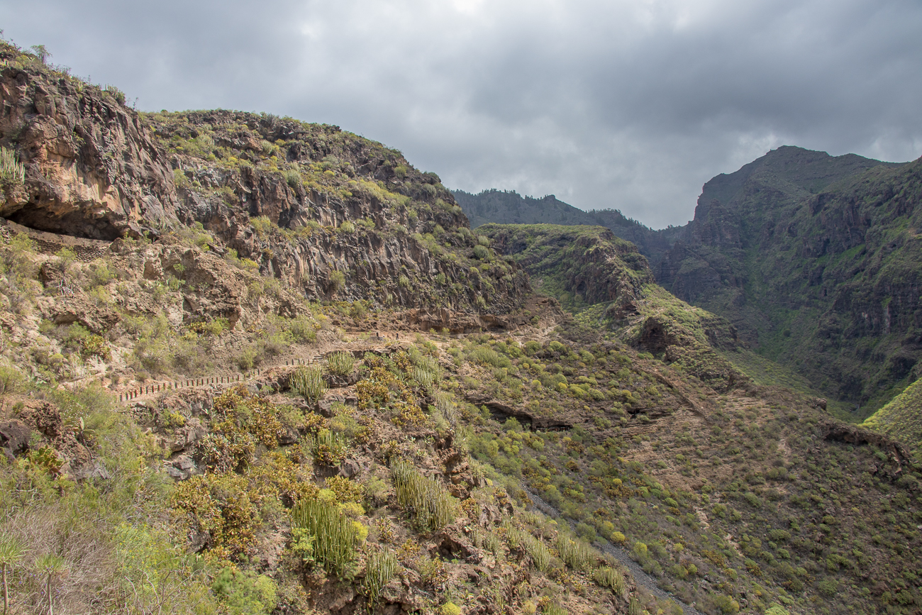 Wanderweg unterhalb des Grates 