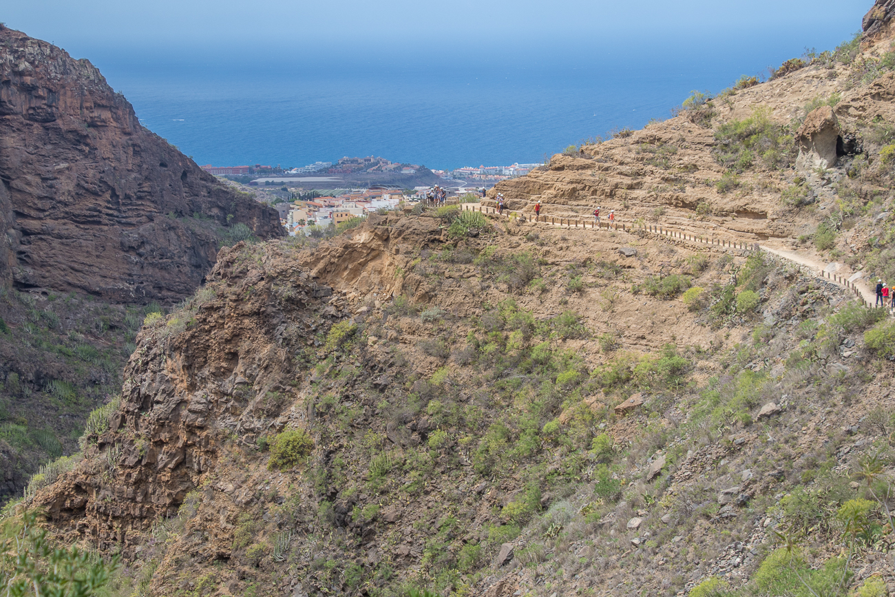 Unser Weg oberhalb der Schlucht 