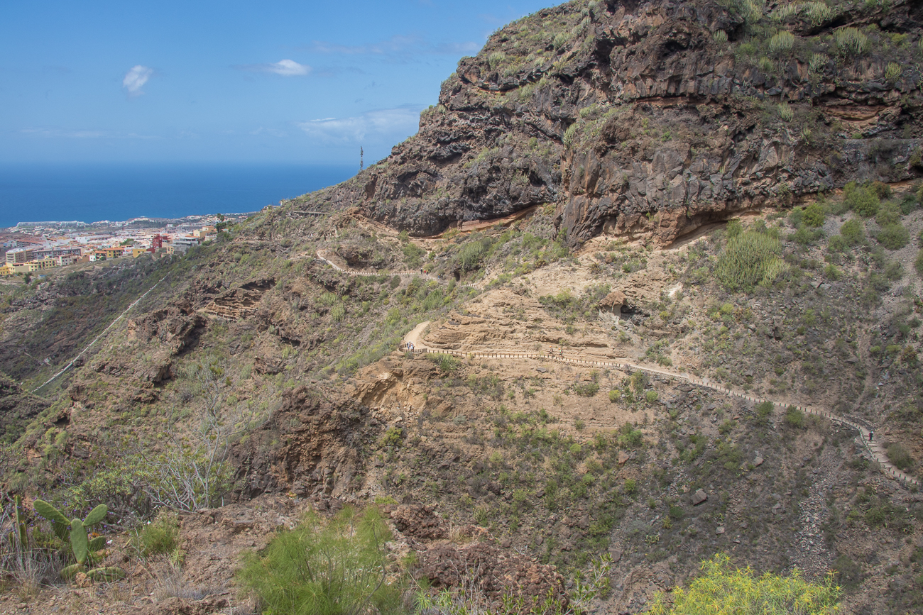 Unser Weg oberhalb der Schlucht 
