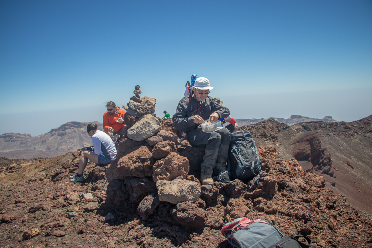 Pause am höchsten Punkt, auf 3.138 m 