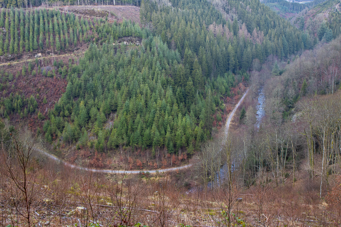 Dort unten verläuft unser weiterer Weg