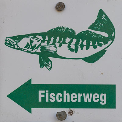 Kennzeichnung des Neupotzer Fischerweges