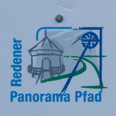 Kennzeichnung des Redener Panoramapfads 