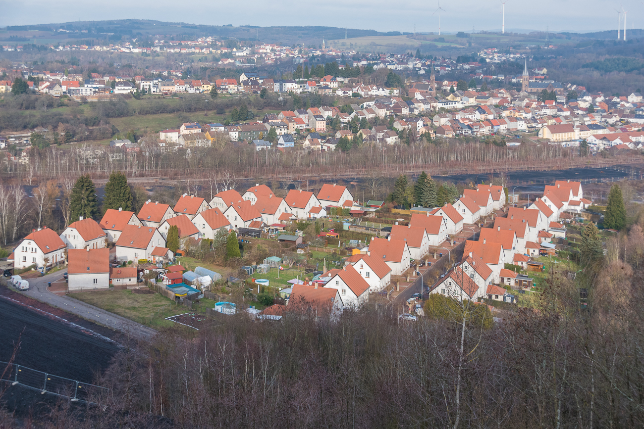 ... und auf die Bergmanns-Siedlung
