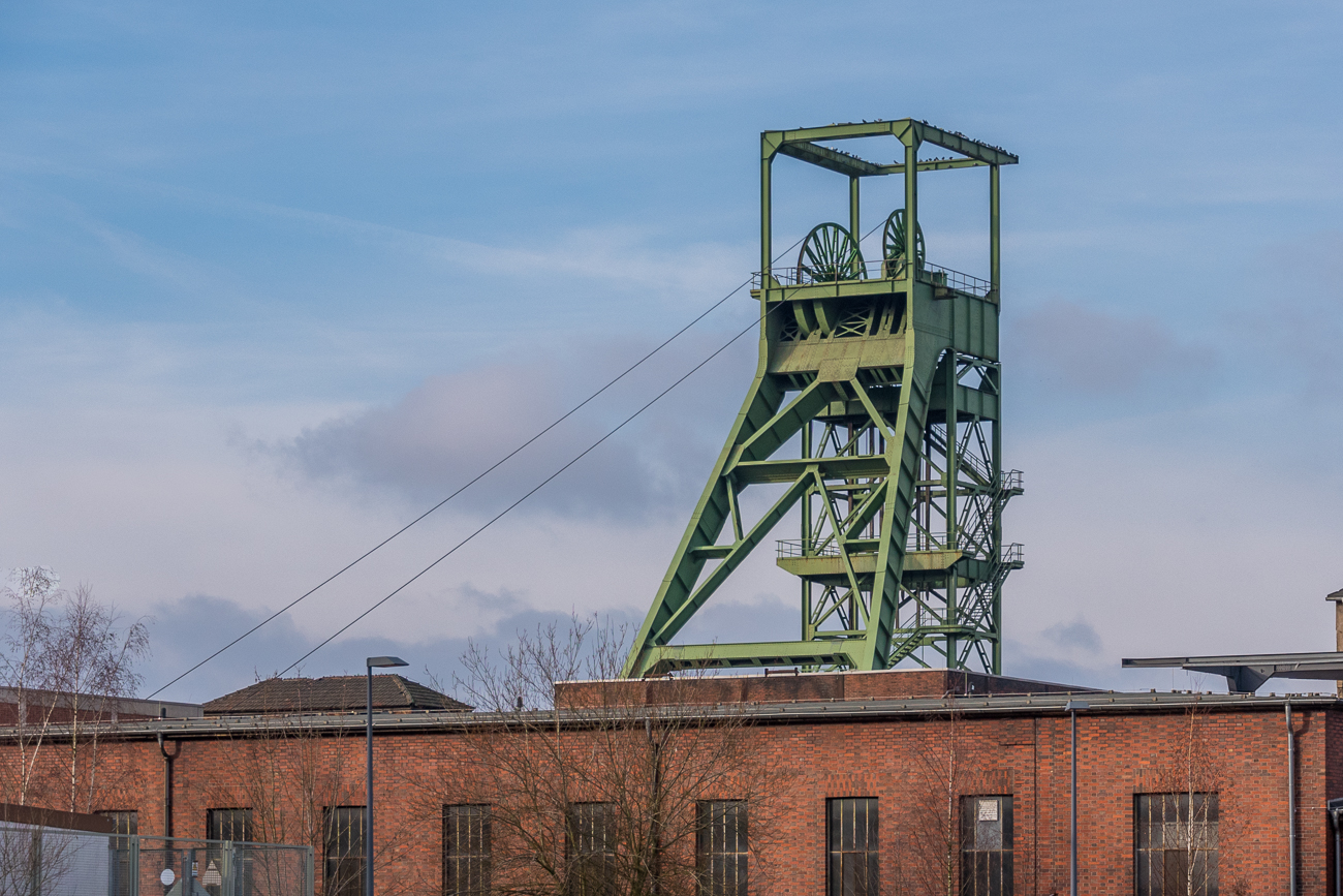 Alter Förderturm an der Schachtanlage Reden