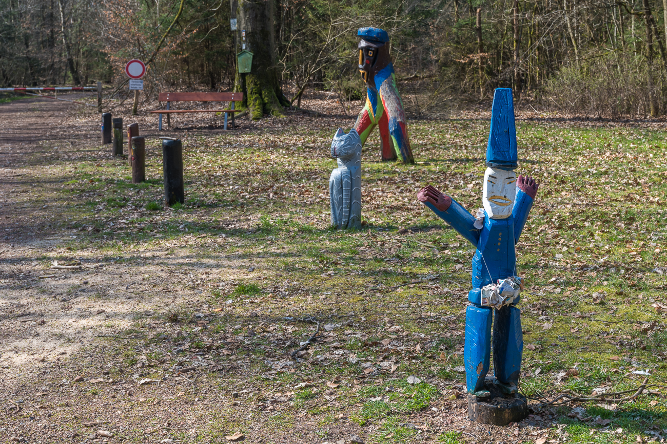 Außerdem wurden viele bunte Figuren aufgestellt ...