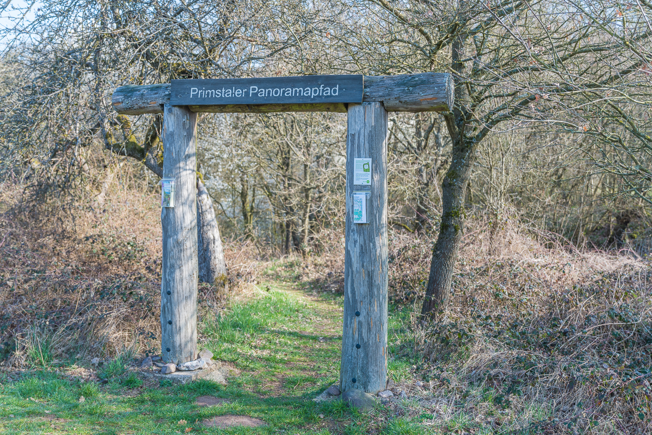 Am Start des Wanderwegs