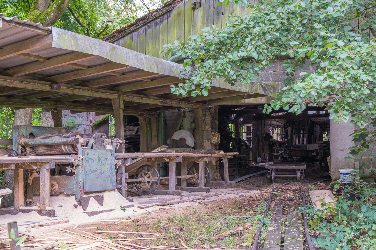 Alte Sägemühle am Beginn des Wanderweges