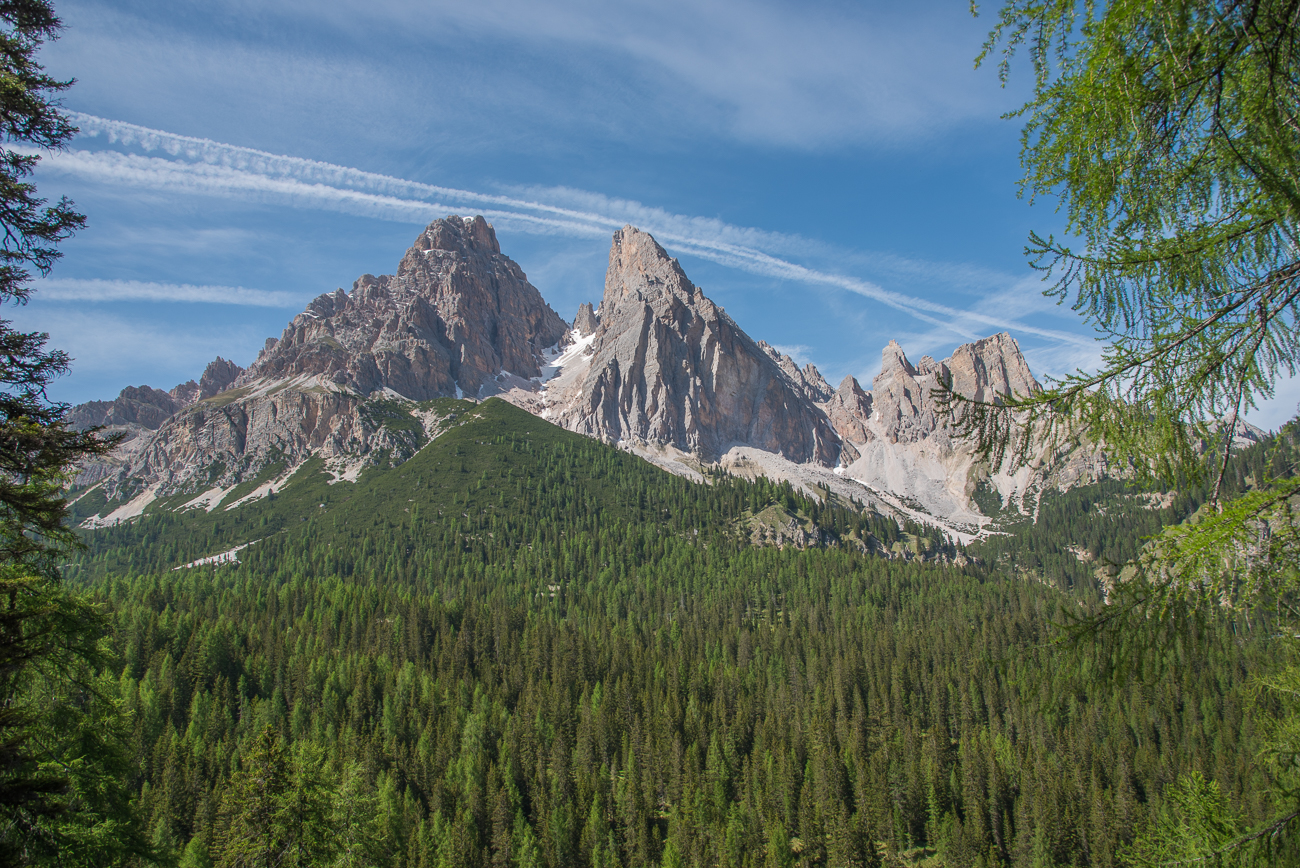 Nun ist das Ziel, der Passo Tre Croci, nicht mehr weit