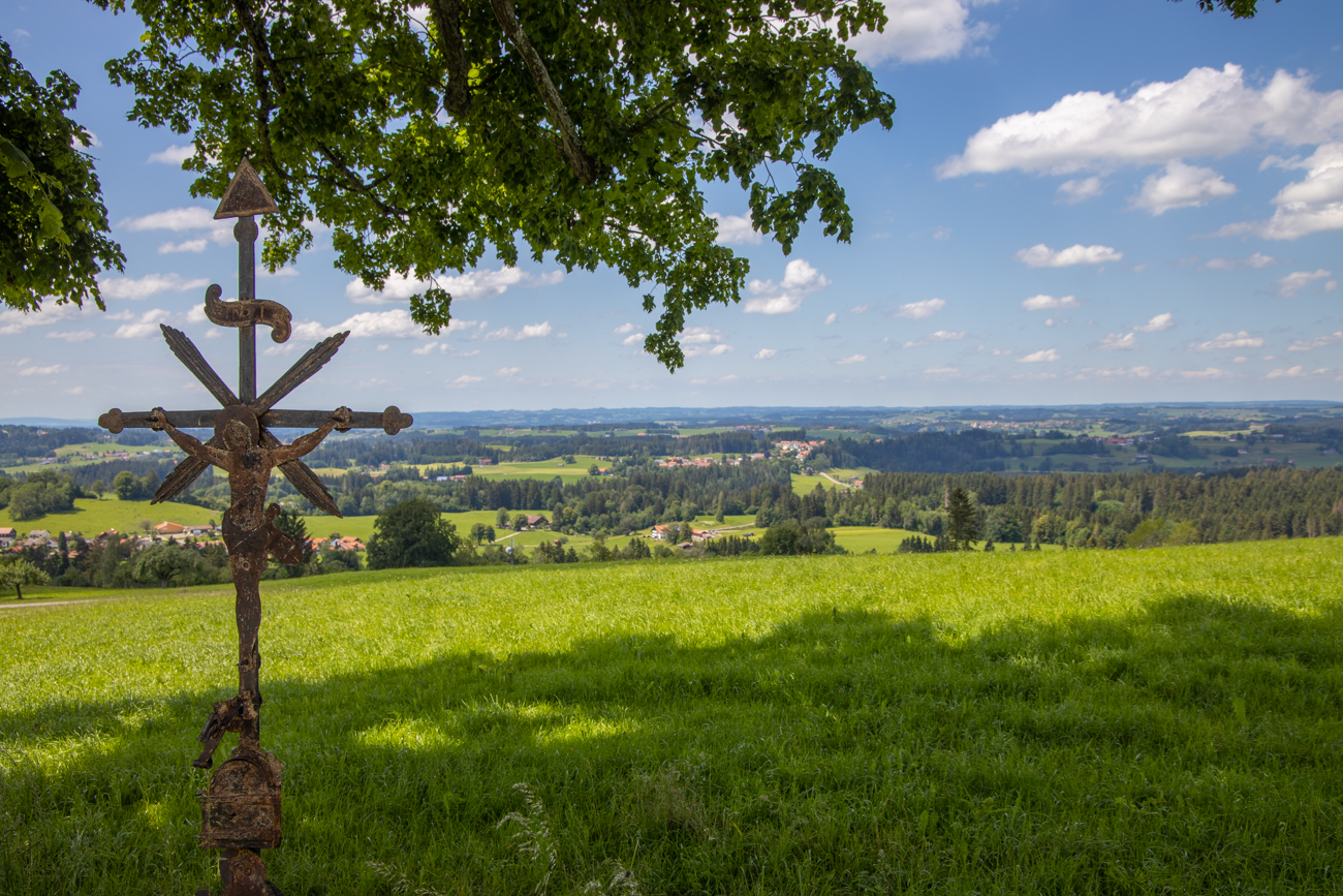 Kruzifix unter dem Baum