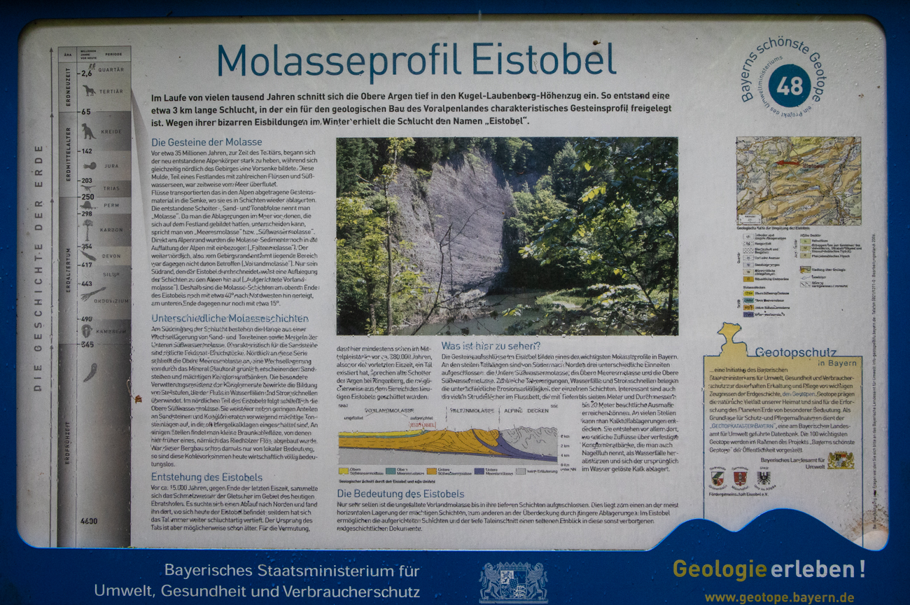 Infos zum Molasseprofil Eistobel