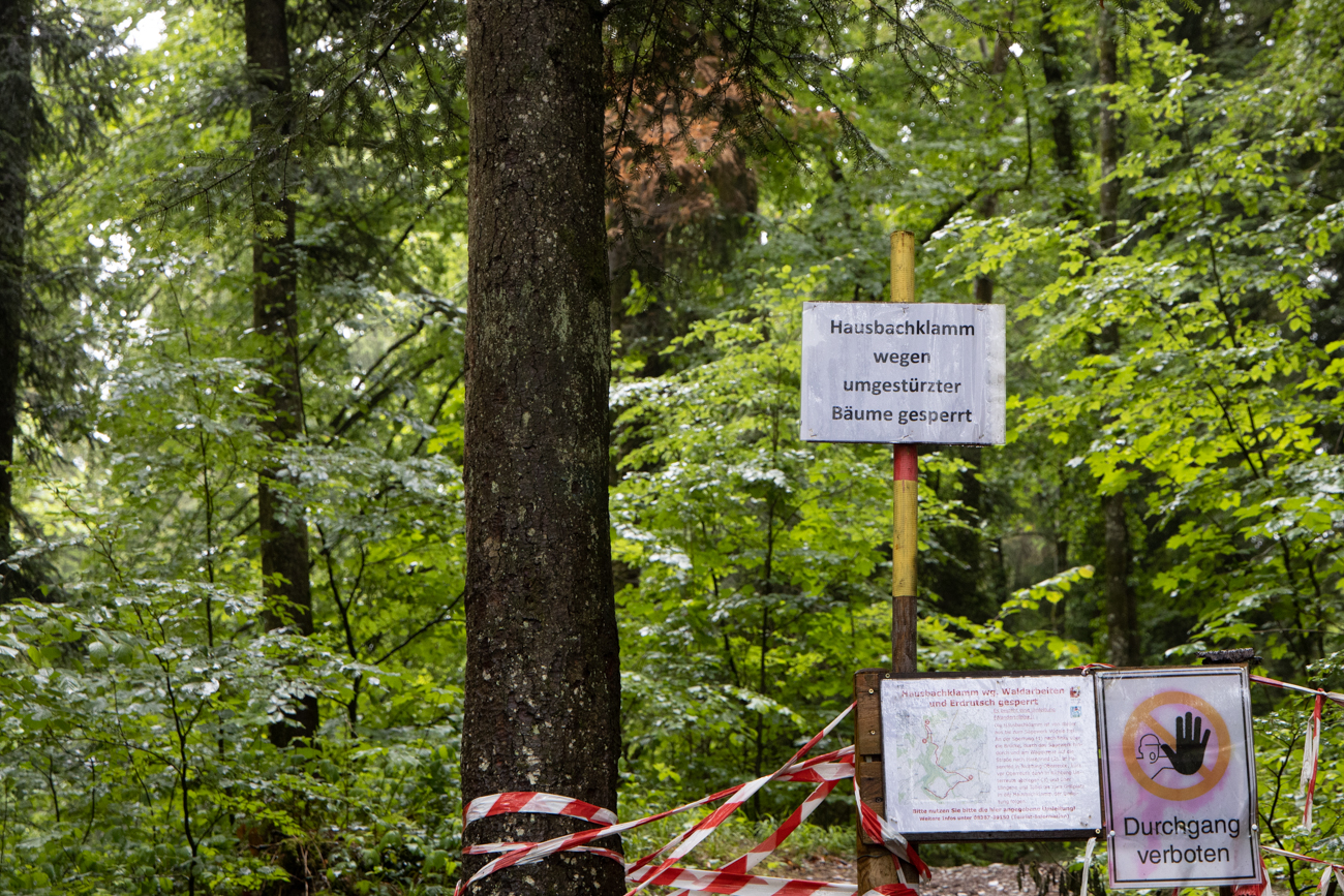 Weiter kommen wir leider nicht in die Klamm hinein :-(