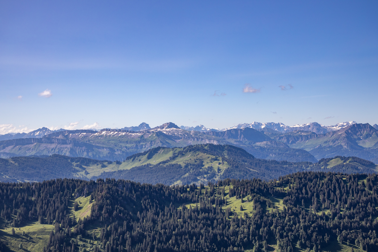 Bergpanorama von der Bergstatioon aus