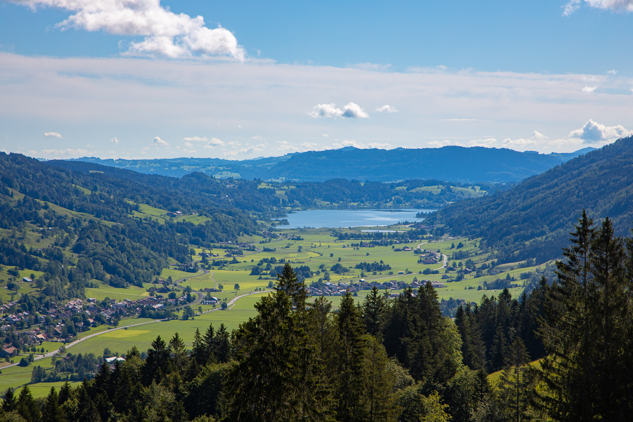 Weit hinten im Tal der Alpsee