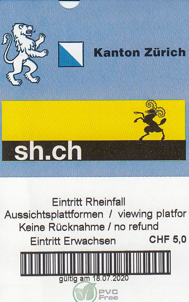 Eintrittskarte für die Aussichtsplattformen