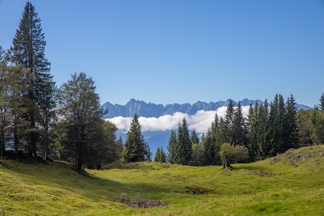 Berge über den Wolken
