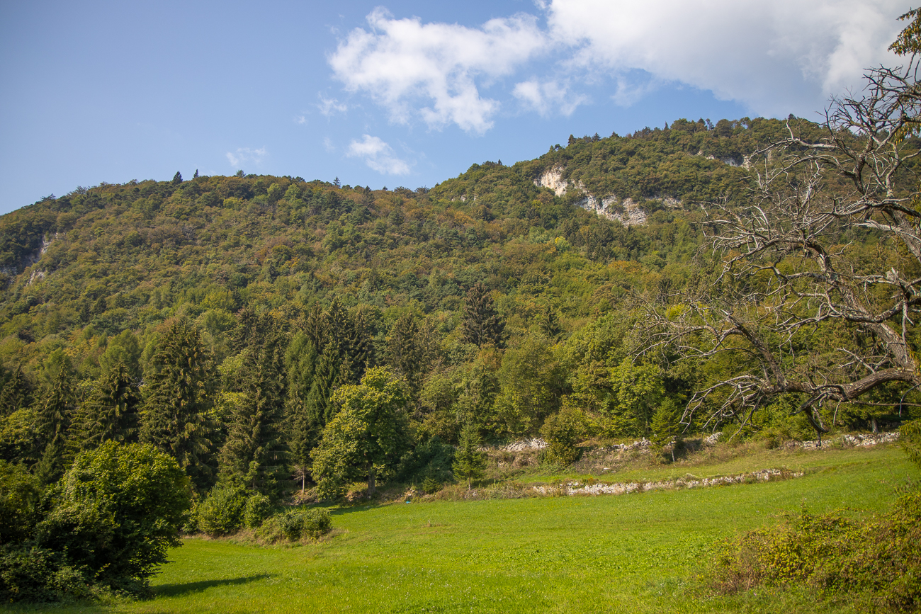 Blick zurück zum Gipfel