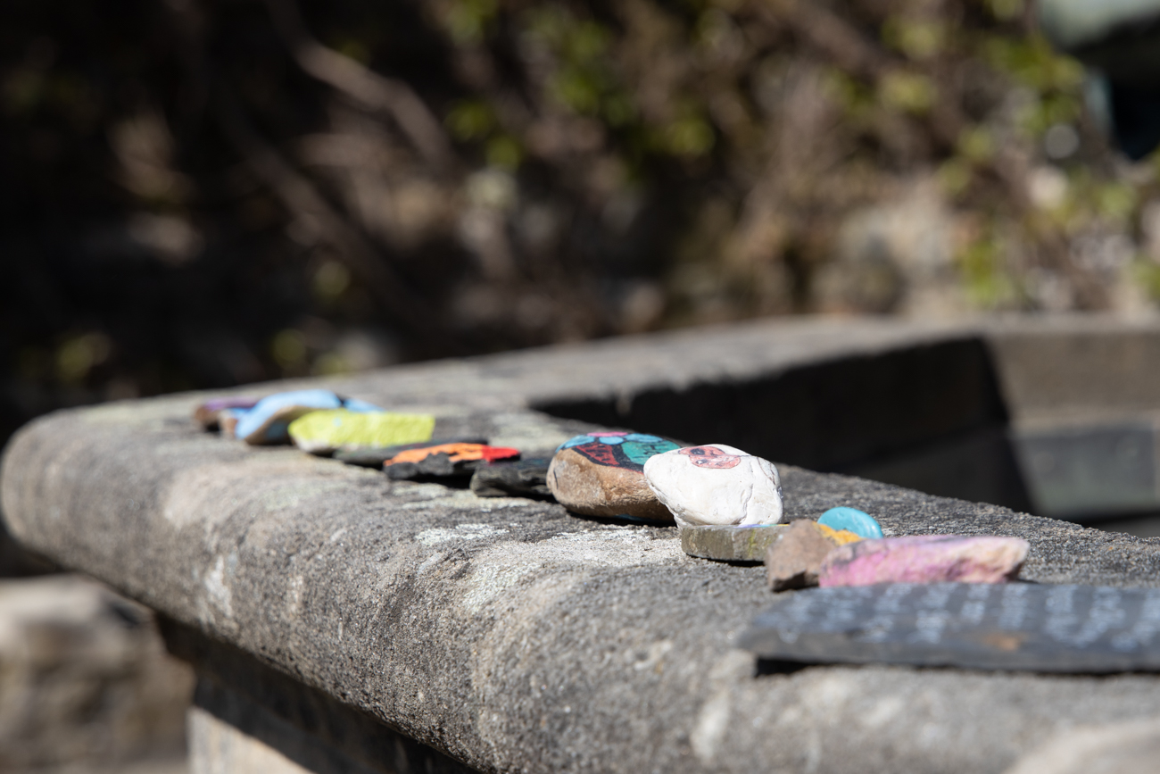 Bunte Spielsteine der Kinder