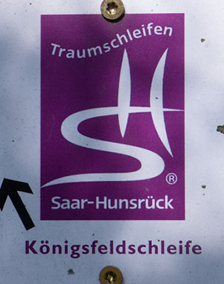 Kennzeichnung der Traumschleife Königsfeldschleife