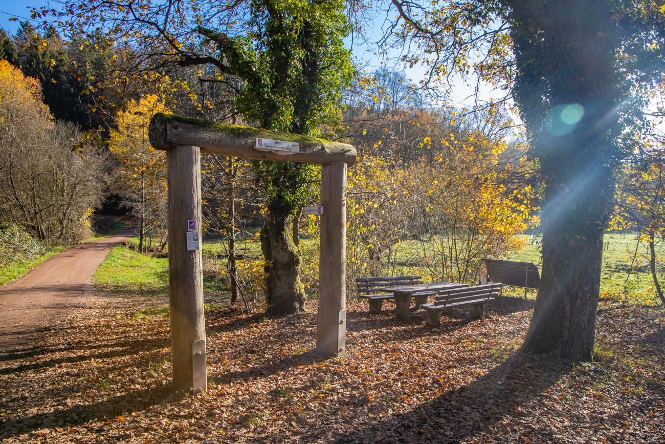 Am Start des Weges ...