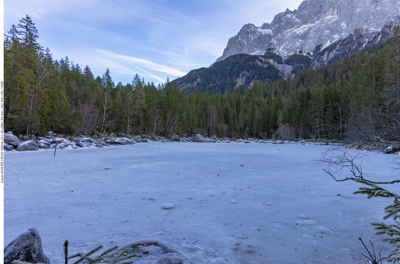 Der Frillensee liegt direkt neben dem Eibsee