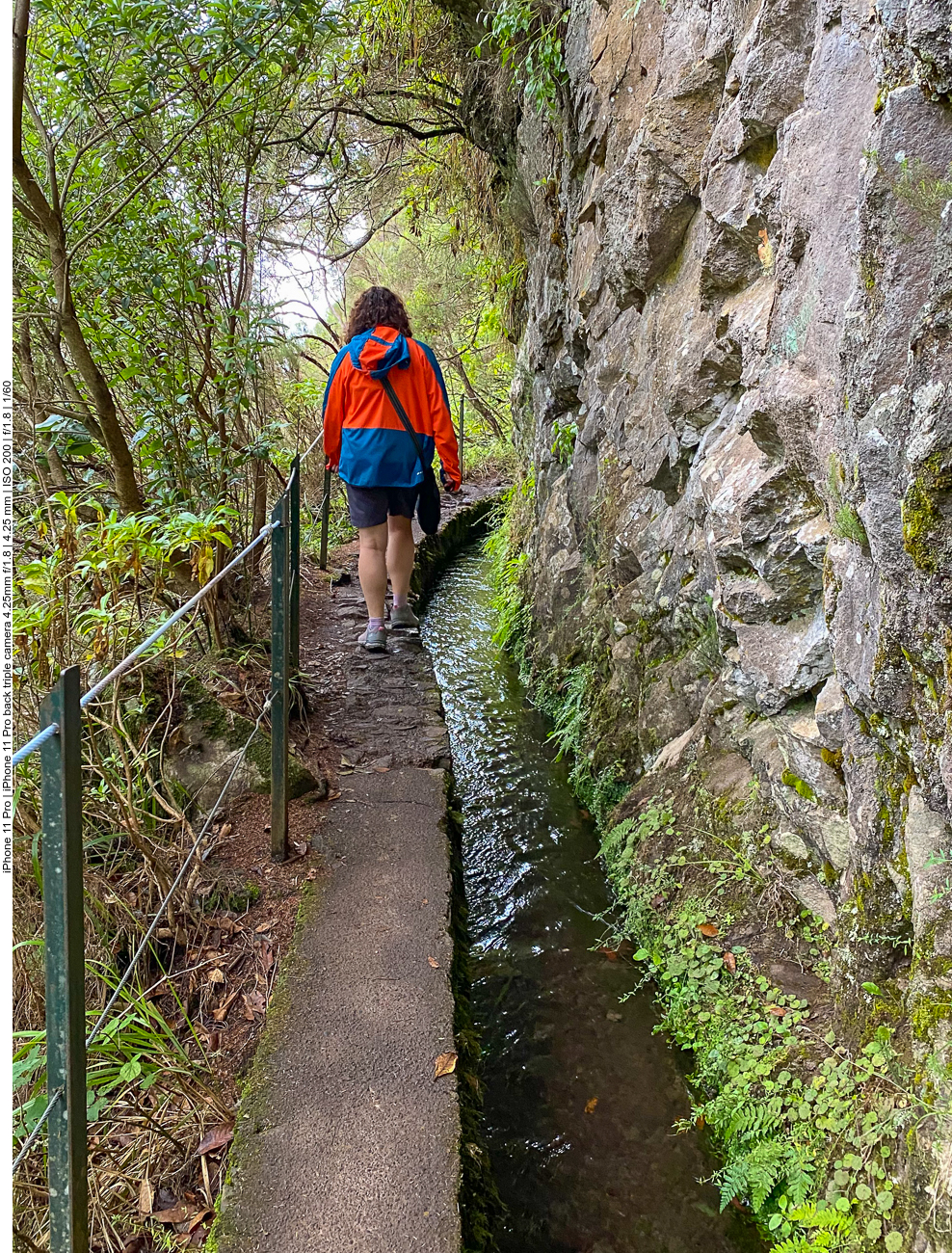 In diesem Abschnitt der Levada ...