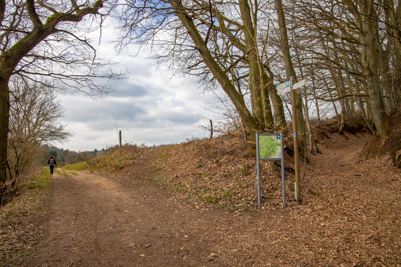 Am Beginn des Wanderweges