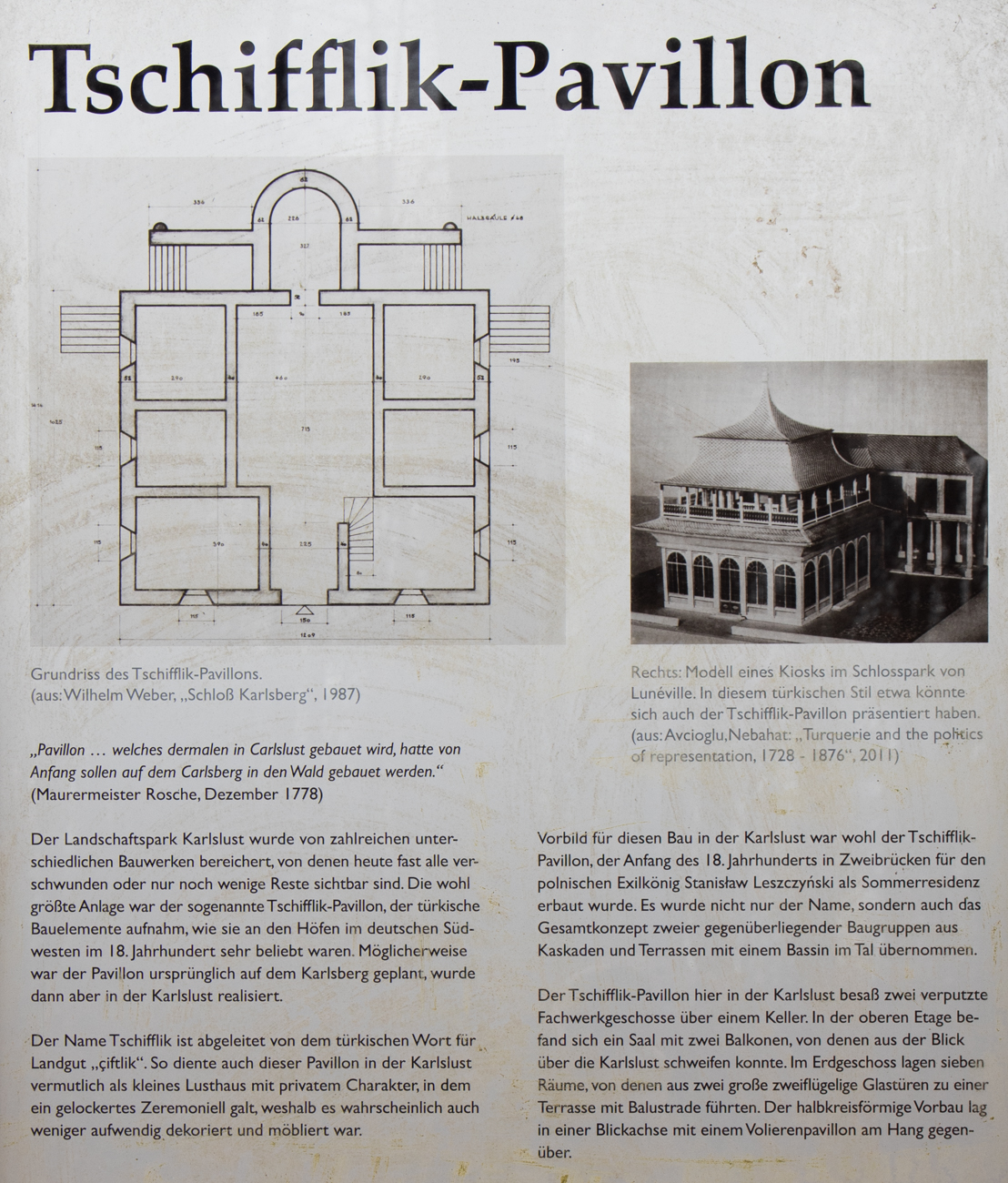 Infos zum Tschifflik-Pavillon