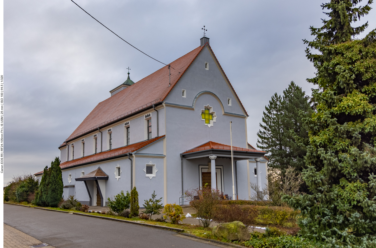 Start nahe der Kirche in Frankenholz