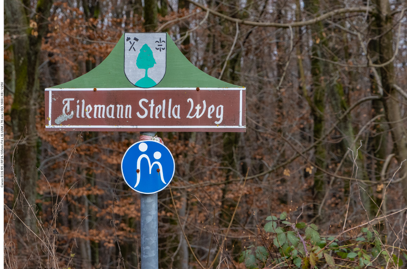 Kennzeichnung des Tilemann Stella Wegs